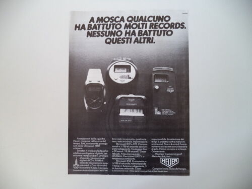 advertising Pubblicità 1980 HEUER MICROSPLIT 231 e 221 - Photo 1 sur 1