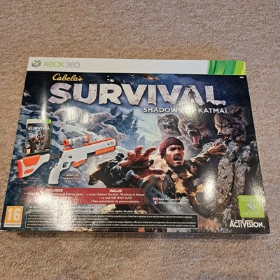 Cabela's Survival Shadows of Katmai Xbox 360 Spiel Top Shot Elite SEALED GAME