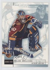 2002-03 Upper Deck Mask Collection Teammates Byron Dafoe Milan Hnilicka #4 0m8e
