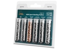 H N Sport .177 Caliber Pellet Sampler - 6 Different Types, Assorted Grains