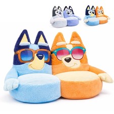 Bluey & Bingo Plush Sofa Chair with Sunglasses Design Toddler Seat for Kids 70cm