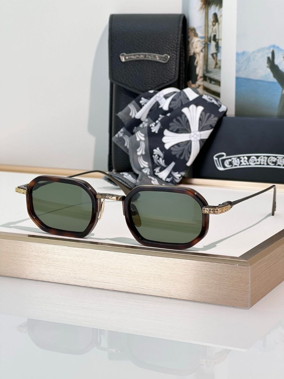 Chrome Heart Stylida 49-24-148 Unisex Square Sunglasses