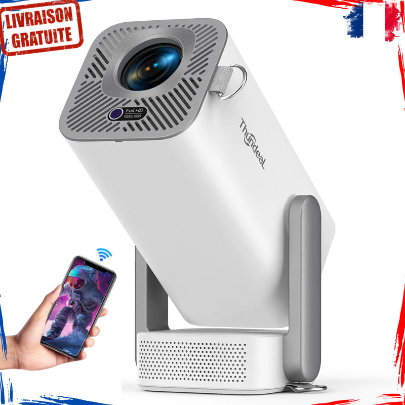 Vidéoprojecteur portable WiFi pour remplacer votre téléviseur par un écran géant