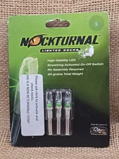 New Nockturnal X Green LED Lighted Nocks 3 Pack 20 Grains