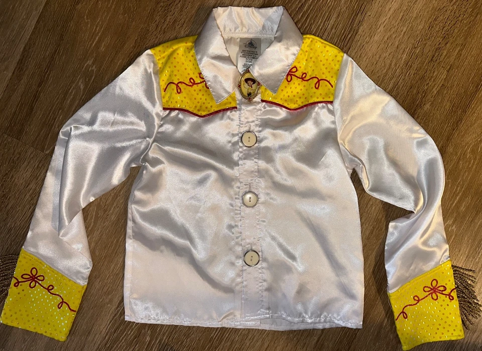 Disney Toy Story Jessie Disfraz Pantalones y Camisa Talla 7/8 Satén Flecos Vaquera Foto 4 de 4