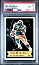 1984 Topps #7 Eric Dickerson Glossy Send-In ROOKIE Card PSA 10 RARE Low Pop 19 