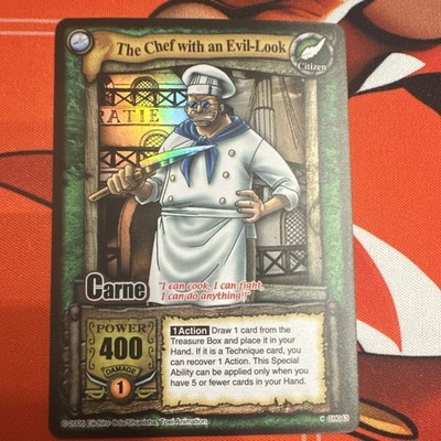 One Piece CCG The Chef with an Evil-Look Carne Citizen Holo 400 CH1043 2005 Eng 