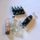 Miniature Coca-Cola Lot of 7 Vintage Glass Bottles Clear Brown  Collectible