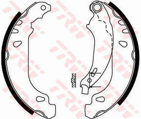 Bremsbackensatz Hinterachse FüR Peugeot 206 SchräGheck 206+ SW Stufenheck Van-image