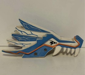 LEGO Ninjago Jay lighting dragon head and jaw. And Zane ice dragon head