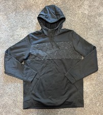 Nike Dri-FIT Men s Black Pullover Hoodie Logo Kangaroo Pocket Size Medium M