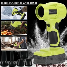 Jet Dry Leaf Blower 350W Cordless Violent Turbofan Blower for Ryobi 18V Battery