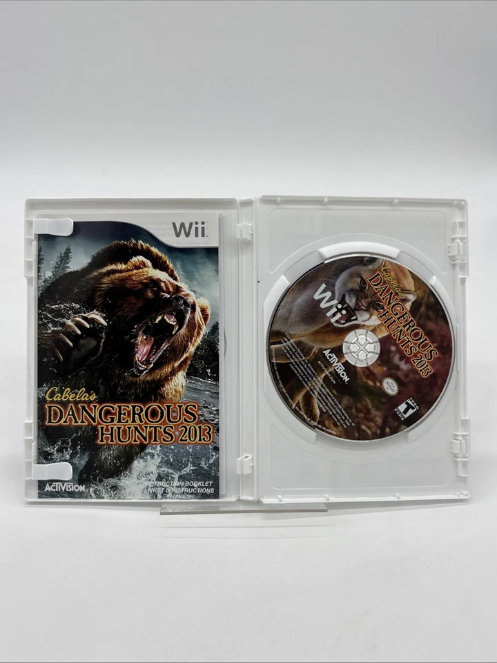 Cabela's Dangerous Hunts 2013 (Nintendo Wii, 2012) with Manual Complete CIB - Image 3 of 3