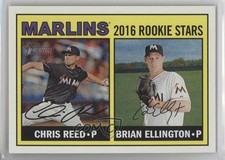 2016 Topps Heritage Rookie Stars Brian Ellington Chris Reed #169 1p5