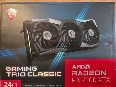 MSI Radeon RX 7900 XTX Gaming Trio Classic 24GB GDDR6X | eBay