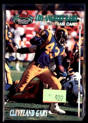 1993 Topps Stadium Club Football Super Team Cleveland Gary Rams