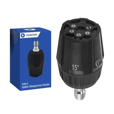 #ad #ad Raincovo Adjustable Pressure Washer Nozzle 6 in 1 Stainless Steel Black $25.44