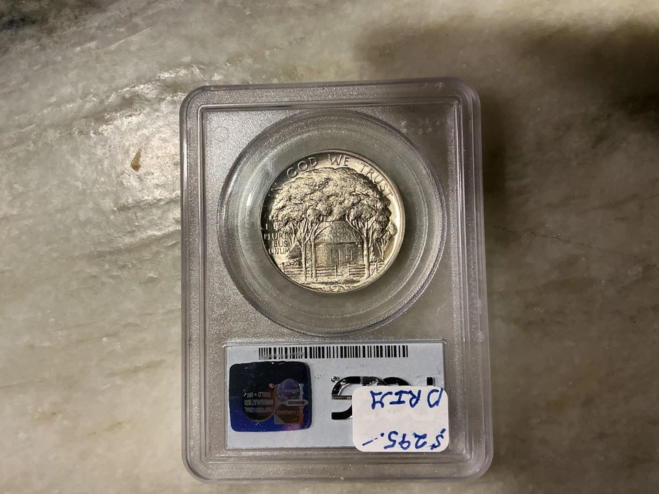 1922 Silver Grant Commemorative Half Dollar No Stars MS64 - Image 2 of 2