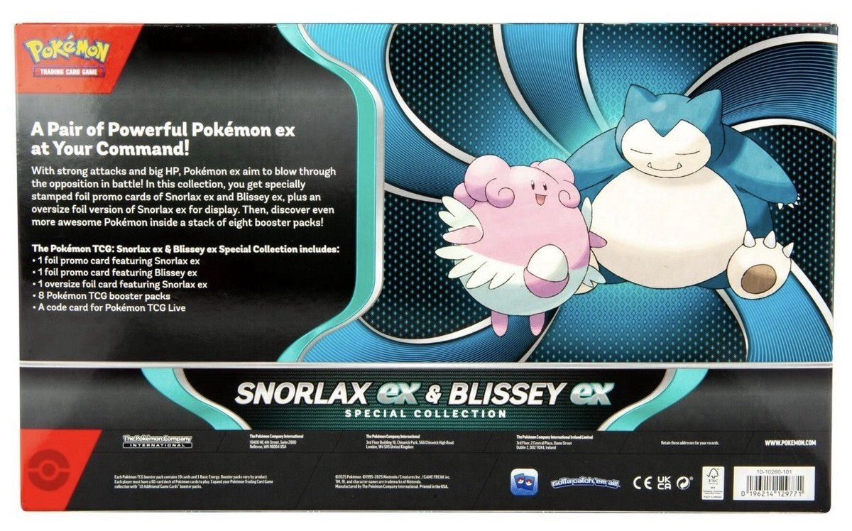 Pokemon TCG: Snorlax ex & Blissey ex Special Collection Box Set! | eBay