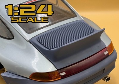 1:24 993 Ducktail Style Wing Spoiler Engine Lid For Porsche 911 Duck Tail
