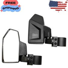 UTV Rear View Side Mirror Kit 2 Pack - Compatible With 1.6" - 2" Round Roll...