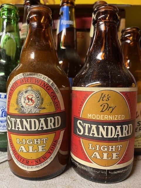 2 Standard Beer Light Ale Steinie Bottles  IRTP Rochester, NY