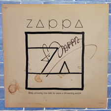Frank Zappa | signed lp | Ship arriving too late