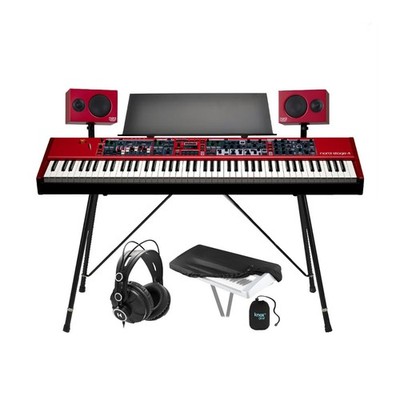 Nord Stage 4 88 88-Key Fully-Weighted Keyboard with Monitor V2 (Pair) Bundle