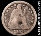 1845 Seated Liberty Half Dime- Scarce Better Date  #i4883