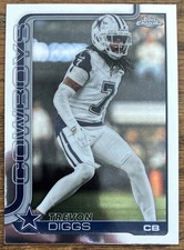 Topps 2025 Chrome Trevon Diggs Dallas Cowboys NFL Football Card #83 Base Set