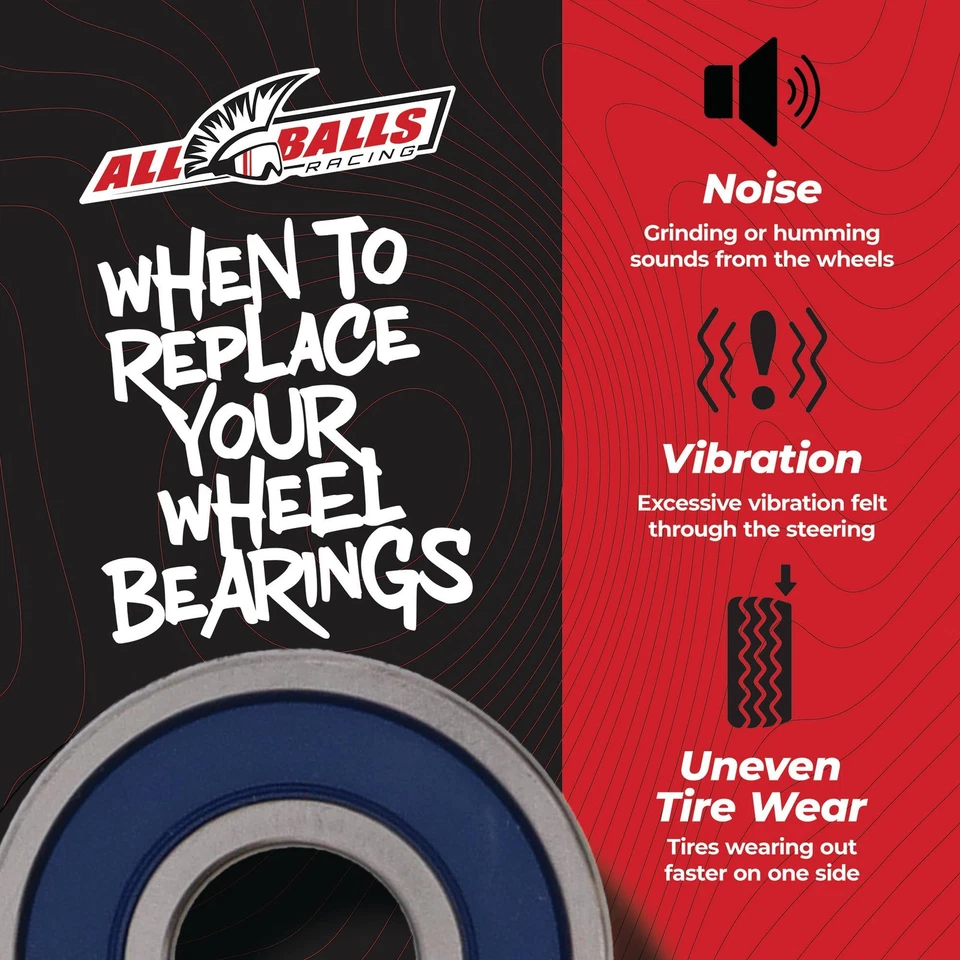 All Balls Wheel Bearing Kit (25-1762) for Rear Yamaha XV19 ROADLINER 06-14 — 第 3/4 张图片