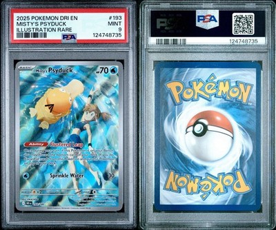 Pokémon Misty's Psyduck 193/182 Sv10: Destined Rivals Holo PSA 9