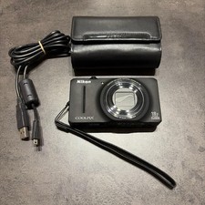 Nikon COOLPIX S9300 Black Compact Digital Camera 18x Zoom Tested Condition