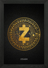 zcash Framed Wall Art Poster Canvas Print Picture