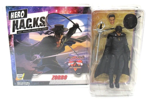 New Boss Fight Studios Hero Hacks 3.75" Zorro Don Diego De La Vega 2020