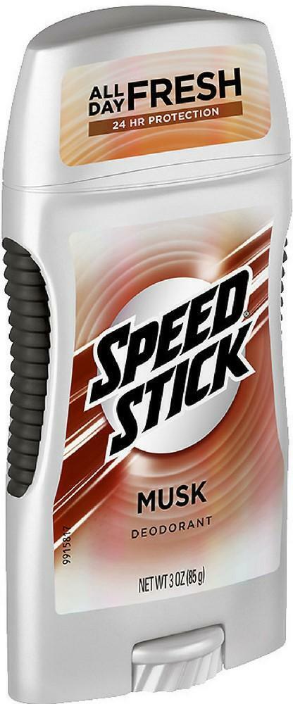 Speed Stick Deodorant, Musk 3 oz (Pack of 4)