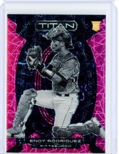 2023 Panini Chronicles Titan ENDY RODRIGUEZ RC Rookie Pink Velocity Prizm 11/17