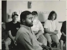 1989 Press Photo Former Los Angeles Raiders Footballer Brian Holloway