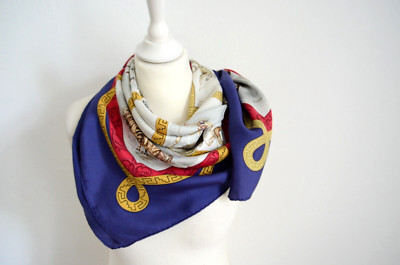 Orig. HERMÈS ´Charreada´ Silk Scarf Tuch Tricolore Seidentuch Top Zustand HERMES