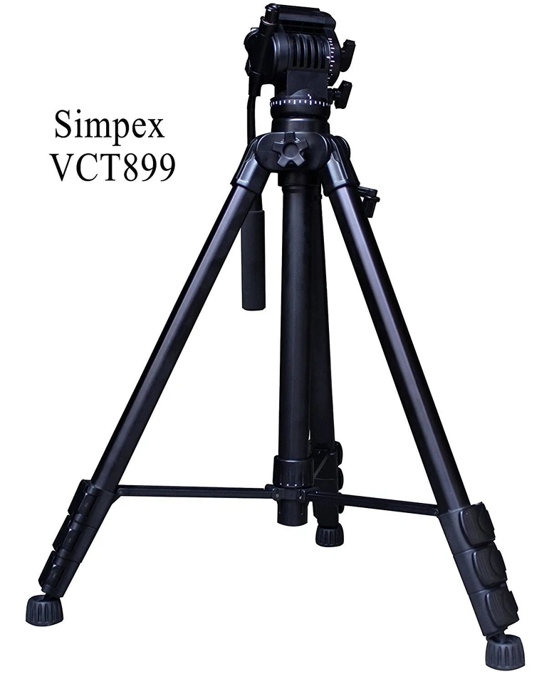VCT 899 Tripod 8 feet Black Tripod With Mobile Holder Universal Fit - Image 2 of 4