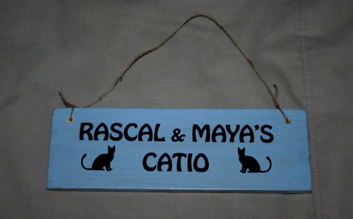 Cat Lover Catio Sign Personalised Gift Kitten Pet Cat House Room Tree - Picture 25 of 75