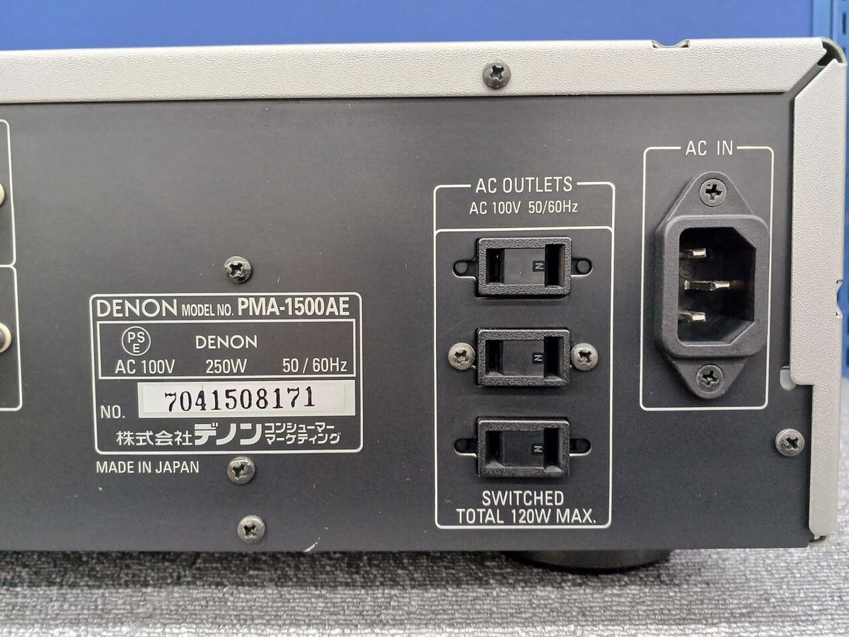 ヤマ DENON PMA-1500AE DENON PMA-1500AE Silver Tested w/ Power cable Remote