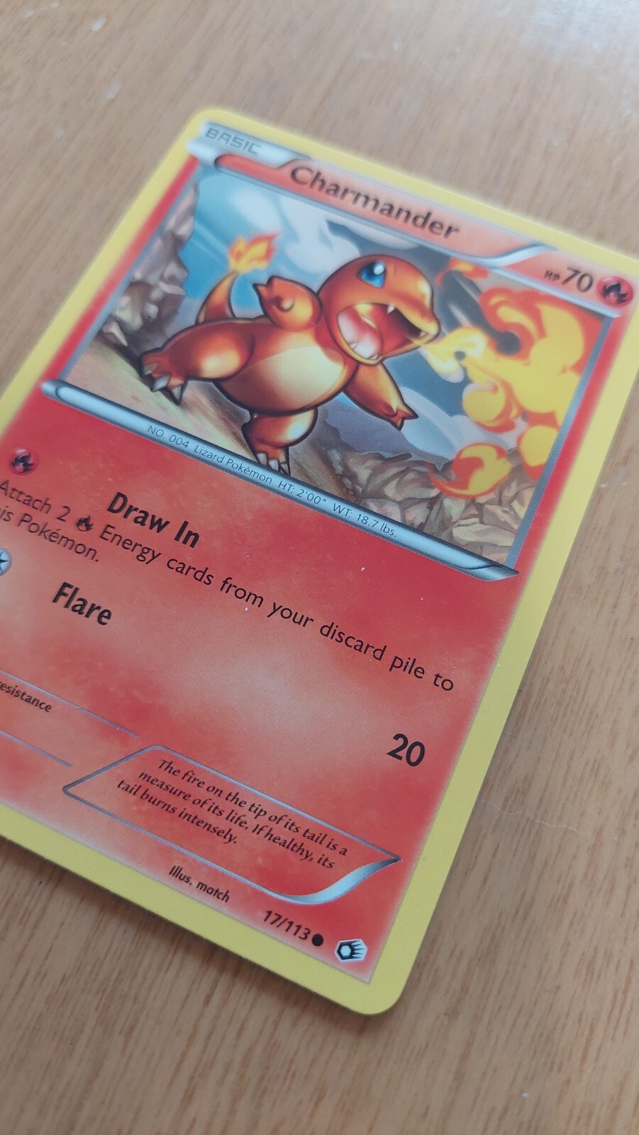 Charmander 17/113 Pokemon card -LP