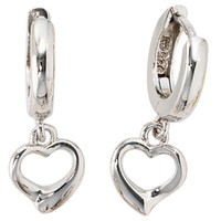 "Jobo \"36528\" Kinder Creolen Herz 925 Sterling Silber Rhodiniert Ohrringe Kinder"