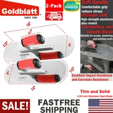 Goldblatt 2PC Plastering Trowel Set Concrete Cement Finishing Trowel Hand Trowel