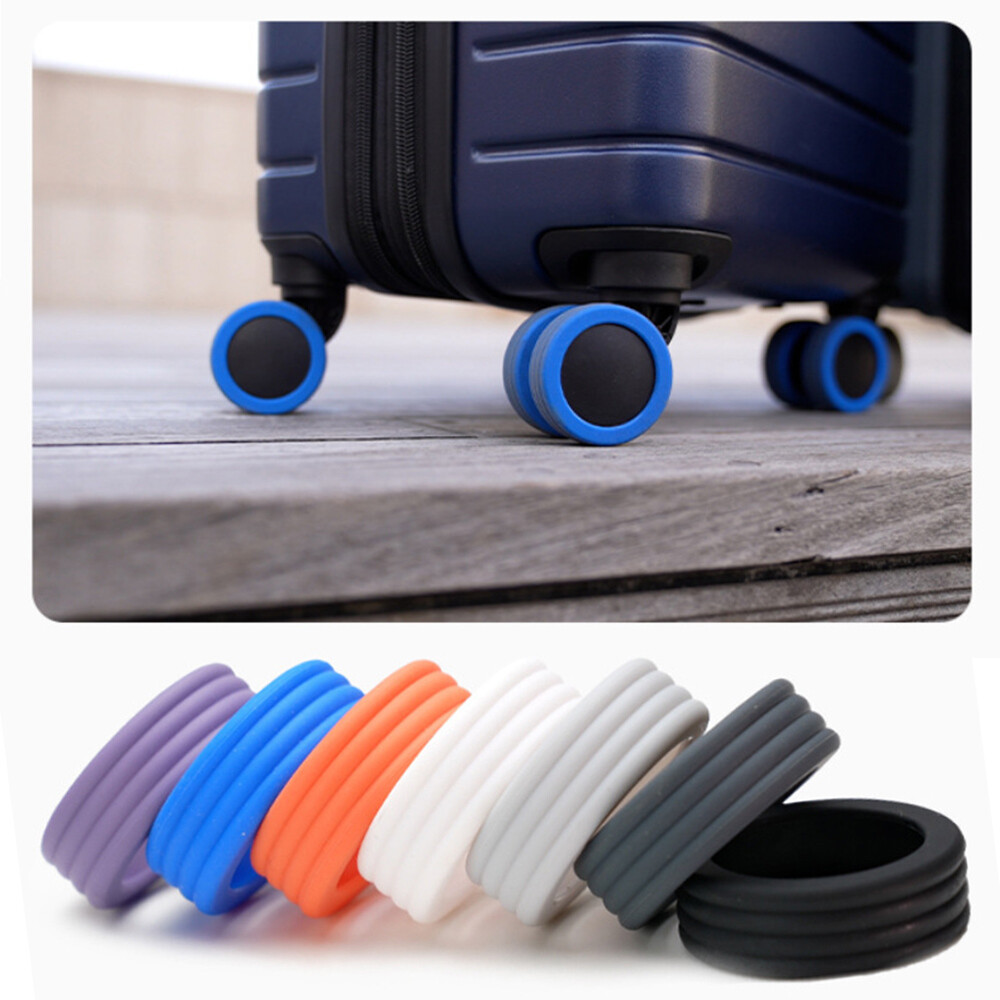 Protège-roues De Valise En Silicone (8 Pièces) - Absorption Des Chocs, Silencieux - Pour La Plupart Des Bagages à Roulettes Doubles
