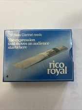 RICO ROYAL BASS CLARINET REEDS (10 REEDS) SIZE 4 UNOPENED BOX