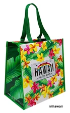 HAWAII "Aloha State" license plate reusable shopping/tote bag NEW!