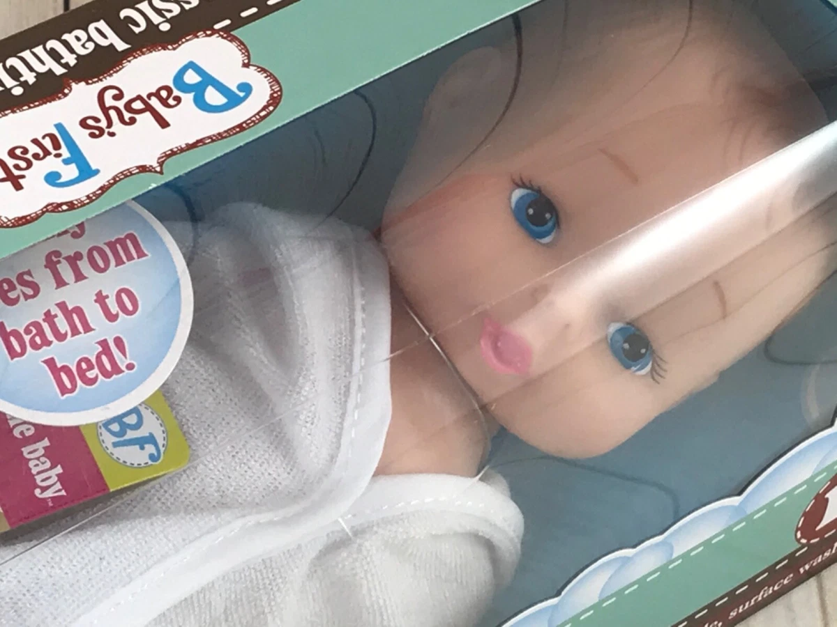 Baby s First Classic Baby Bath time Doll AA eBay