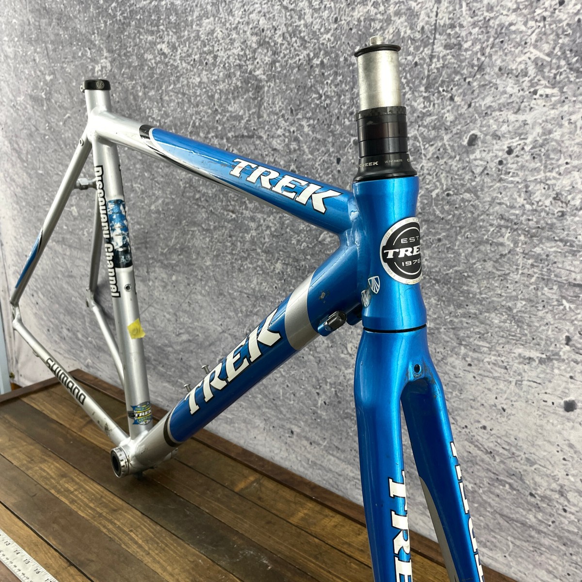 Trek Discovery Channel Frame Set 54 cm Carbon Fork 700c Blue Aero